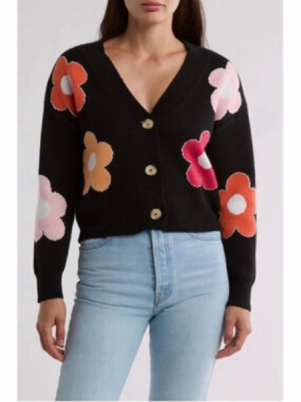 Republic Clothing Daisy Button Cardigan
